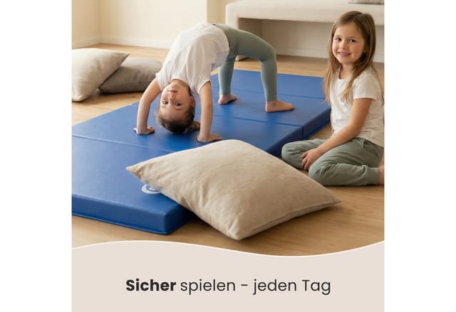 eyepower Weichbodenmatte 180 x 60 x 5 cm Blau