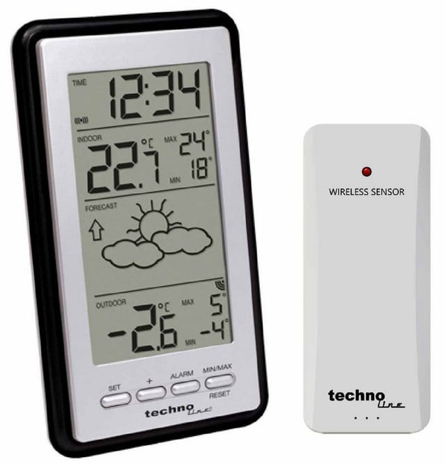 technoline Wetterstation WS 9130 Schwarz