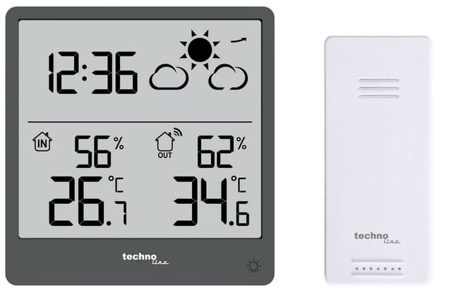 technoline Wetterstation WS 9138 Grau