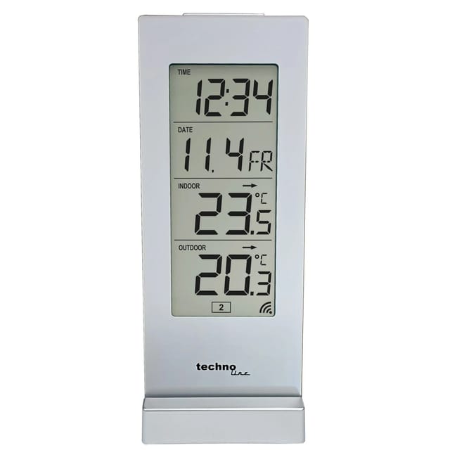 technoline Temperaturstation WS9767 Silber
