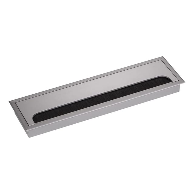 SOTECH CAVO Kabeldurchlass Kabeldose Eckig 280 x 80 mm Silber Eloxiert