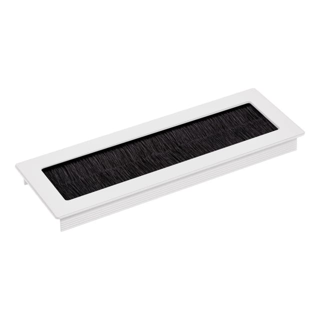 SOTECH Kabeldurchlass TONDO Länge 200 mm Weiß mit Bürstendichtung