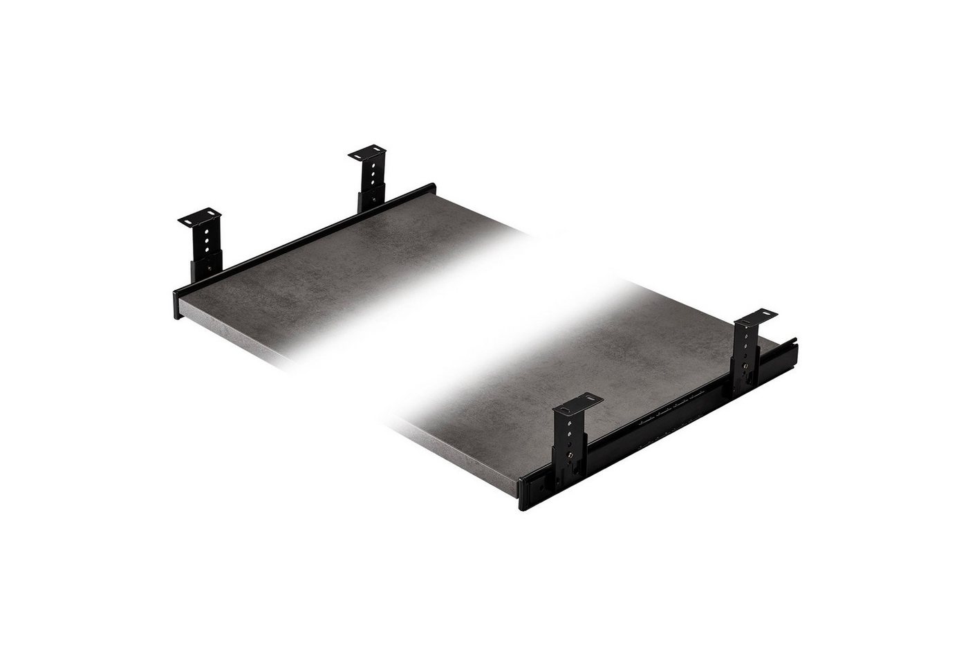 SOTECH JUNKER Unterbau Tastaturauszug Teilauszug KT1-30-H35-400-NF 400 mm Schwarz Bild 2