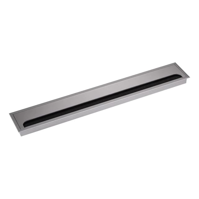 SOTECH CAVO Kabeldurchlass Kabeldose Eckig 500 x 80 mm Silber Eloxiert