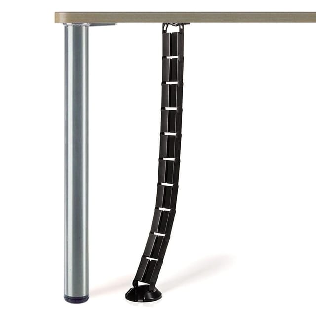 SOTECH Schreibtisch Kabelkanal Eckig 62 x 25 mm Schwarz