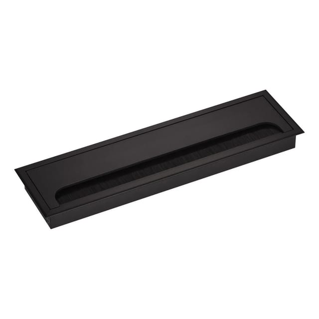 SOTECH CAVO Kabeldurchlass Kabeldose Eckig 280 x 80 mm Schwarz Eloxiert