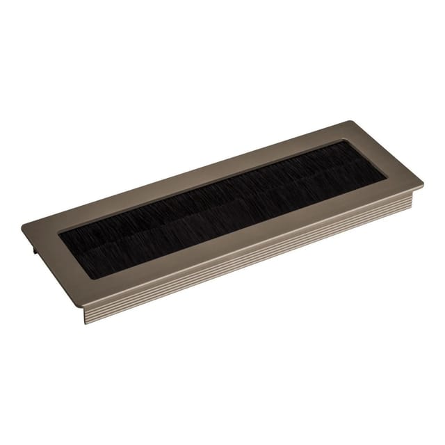 SOTECH Kabeldurchlass TONDO Länge 200 mm Edelstahloptik mit Bürstendichtung