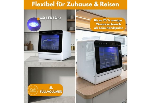 Sommertal Autark Tischspülmaschine SP9 Dual