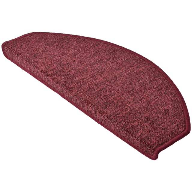 Beautissu XXL Treppenstufenmatten ProStair 65x28cm 15 Stück Bordeaux