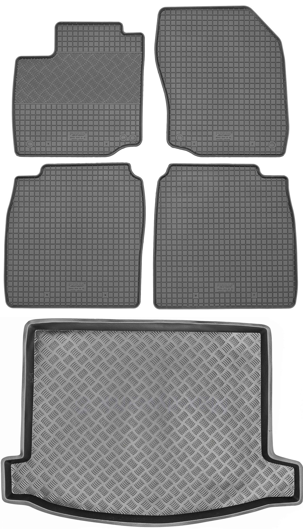 Honda Civic Ix Schrägheck (2006–2016) – Set: Gummifußmatten + Kofferraummatte