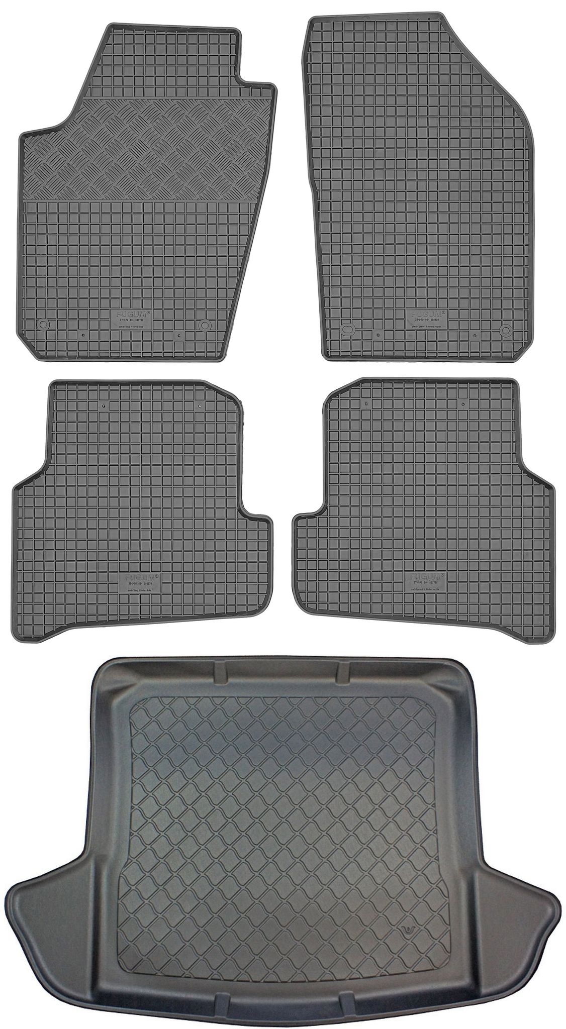 Seat Ibiza St 6j Kombi (5-türer) Von 02.2010-07.2016 Set - Gummifußmatten + Kofferraummatte
