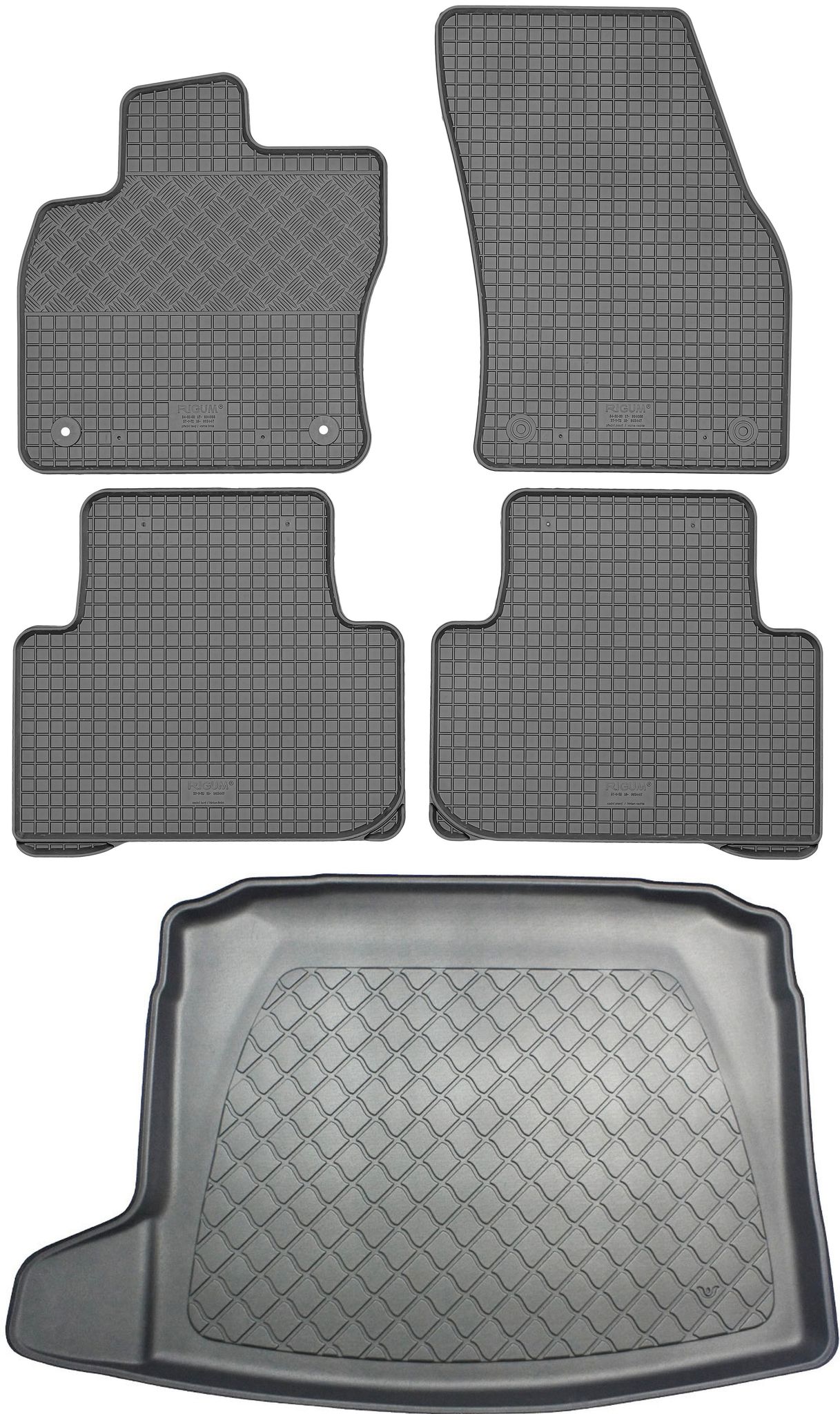 Volkswagen Tiguan Ii Suv (5-türer) Ab 05.2016 Set - Gummifußmatten + Kofferraummatte
