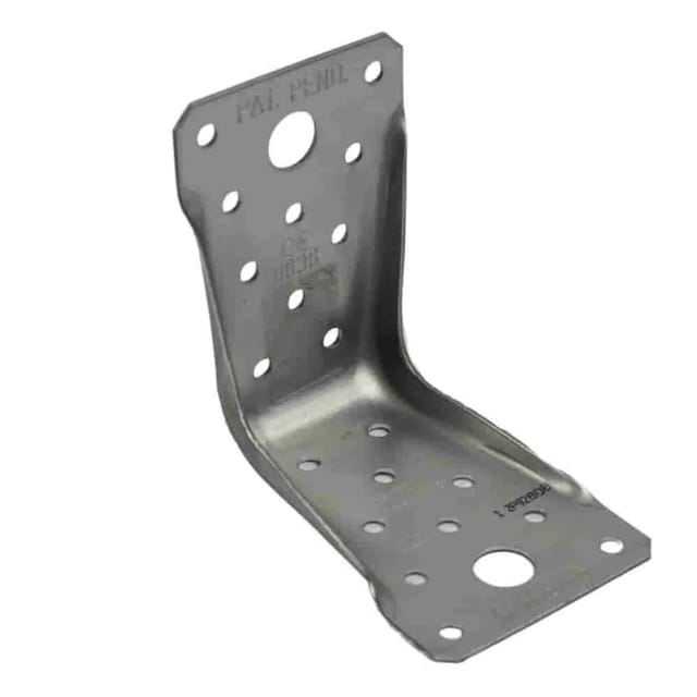 Winkelverbinder mit Rippe, 89x89x60x1,5 mm, Stahl verzinkt, Holzverbinder