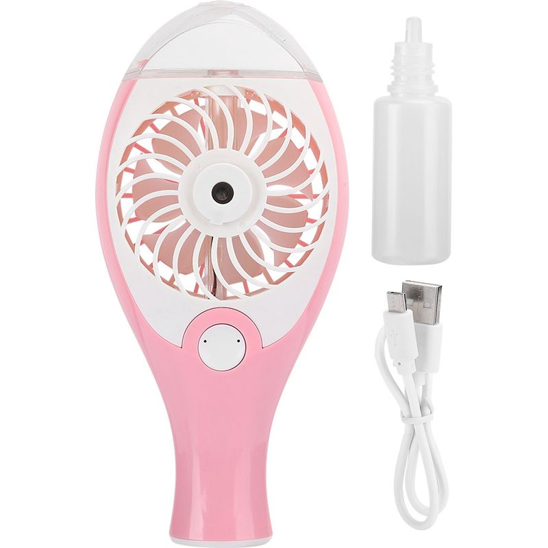 Tragbarer Kühlventilator Mit Sprühnebel Für Kinder – Stilvoller Pinkfarbener Sprühnebel, Ideal Für Den Sommer