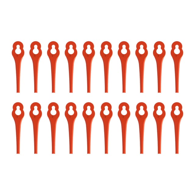 Litheli Nylon-Ersatzmesser für Akku-Rasentrimmer U20 Handy+ 2.0 Ah SE 20er Set