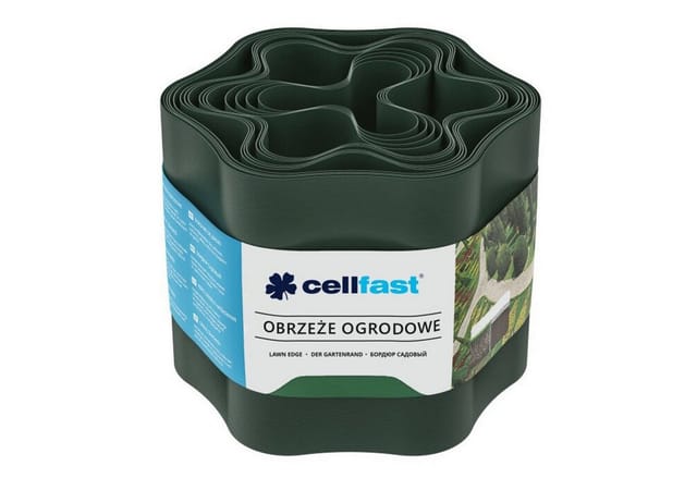 Cell fast Rasenkante Beeteinfassung 10 cm x 9 m Grün