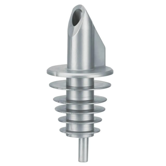 Ich-Zapfe Billy Ausgiesser Kunststoff für 0,5-1,5 L Flaschen mit 5 Lamellen Silber