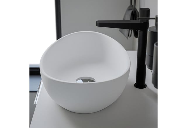 Bernstein Aufsatzwaschbecken PB2004 Mineralguss Pure Acrylic Weiß Matt