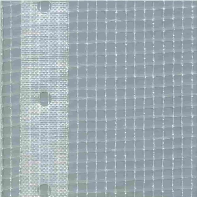 Klasebo Gitterplane für Gerüste 3,20 x 40 m 200 g/m² Weiß Transluzent