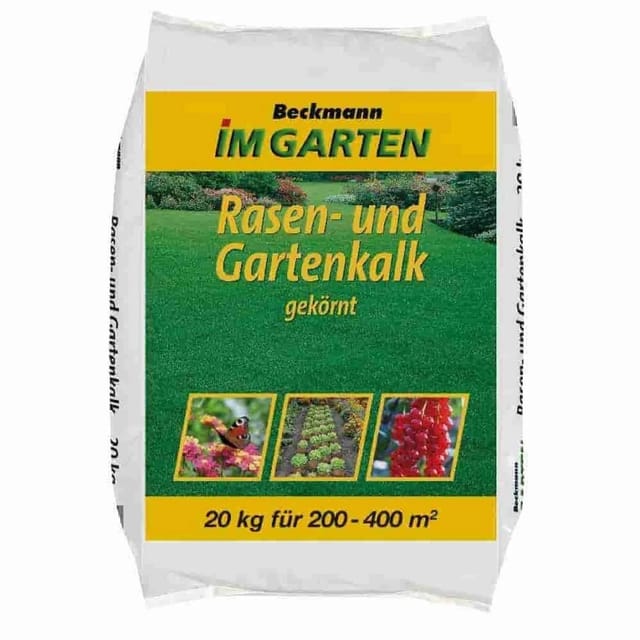 Beckmann&Brehm Rasen- und Gartenkalk 20kg Kohlensaurer Kalk 200-400m²