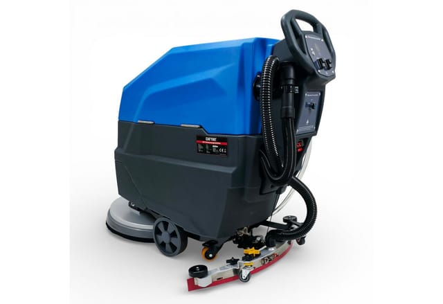 DeTec. Nachläufer Scheuersaugmaschine 24V Lithium Ionen Akku 53 cm Arbeitsbreite 55, Tank