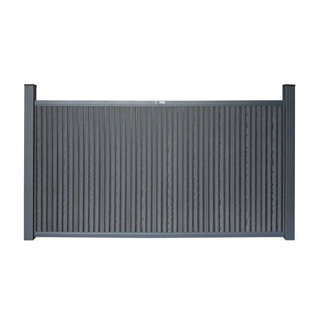 Home Deluxe WPC-Sichtschutzzaun Callado Premium 1 Element 115 x 200 cm Anthrazit