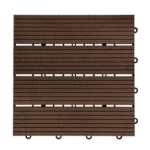Home Deluxe WPC-Klickfliesen Bavaro Holzoptik Dunkelbraun 1 m²