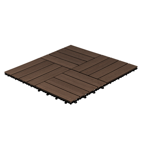 Home Deluxe WPC-Klickfliesen Bavaro Holzoptik Dunkelbraun 1 m² Bild 3