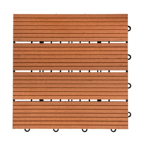 Home Deluxe WPC-Klickfliesen Bavaro Holzoptik Hellbraun 1 m²