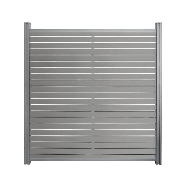 Home Deluxe WPC-Sichtschutzzaun Alira 2 Elemente 185 cm x 355 cm Dunkelgrau