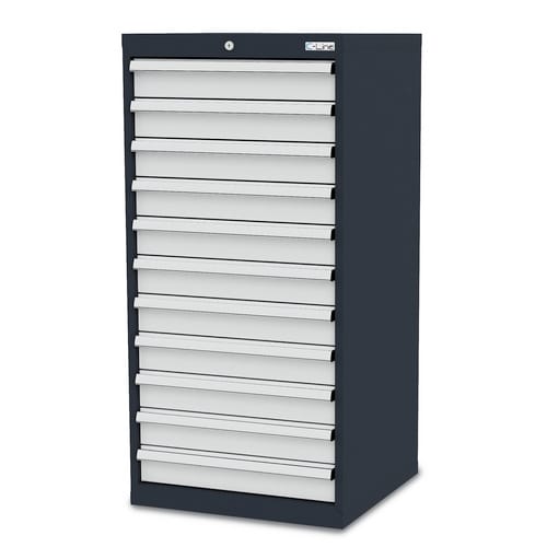 Simplaflex Schubladenschrank mit 11 Schubladen BxTxH 600 x 575 x 1220 mm