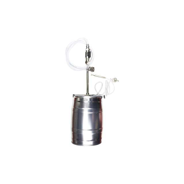 Ich-Zapfe FÜLlgerÄT für 5-Liter-Partyfass mit Gegendruck Silber Metall
