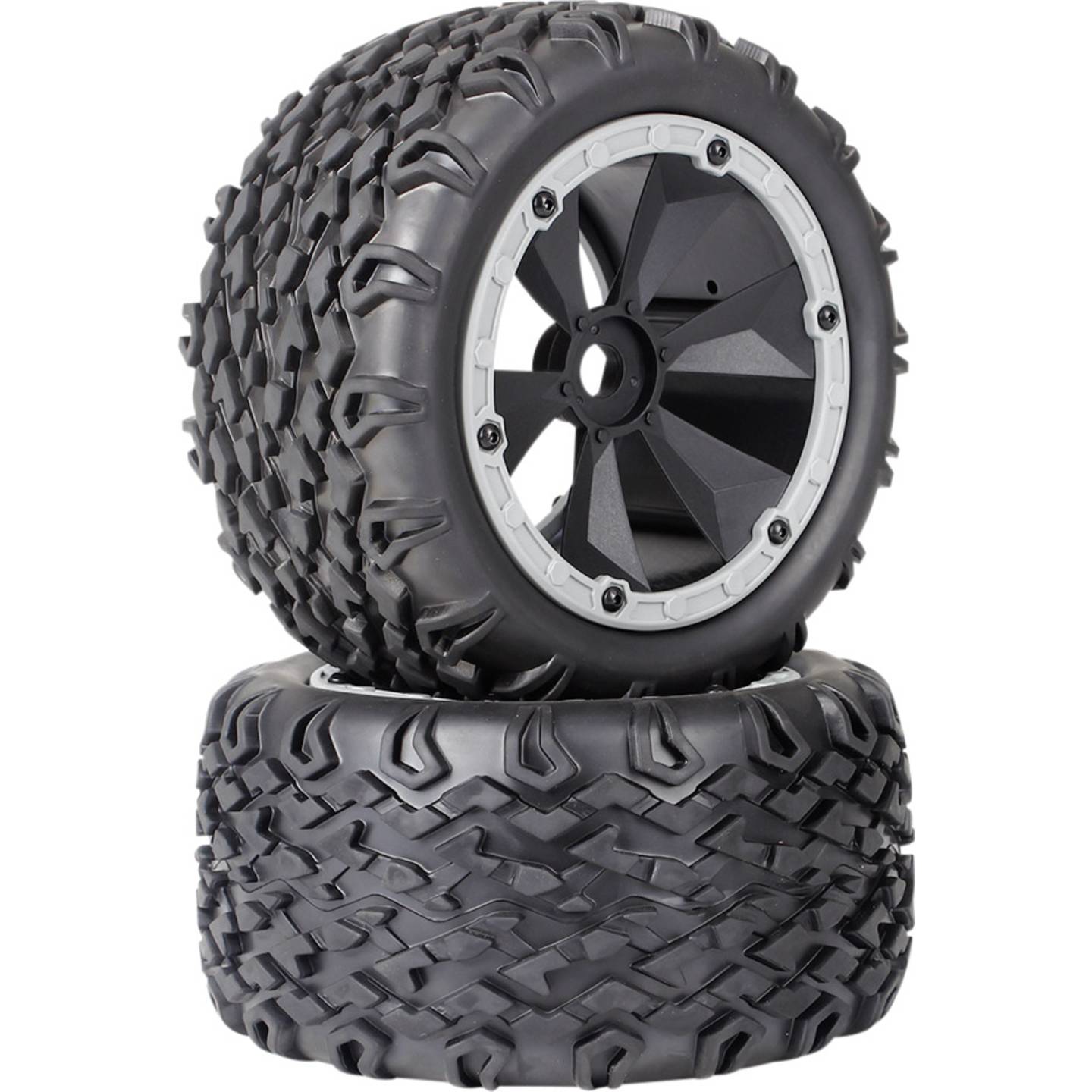 [gebraucht] B-ware Reely 1:8 Monstertruck Reifen Schwarz-grau 2 St. Für Offroad-fahrten
