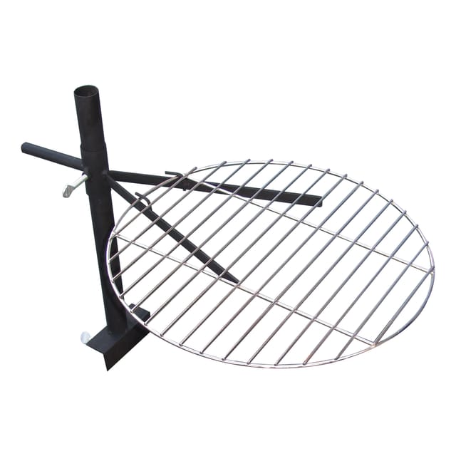 Lex Grillrost für Feuerschale Edelstahl Höhenverstellbar Schwenkbar Grill Ø 40cm