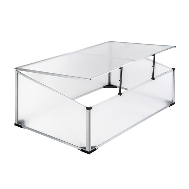 Lex Frühbeet Gewächshaus Aluminium Frühbeetkasten Pflanzenhaus 100x60x40cm