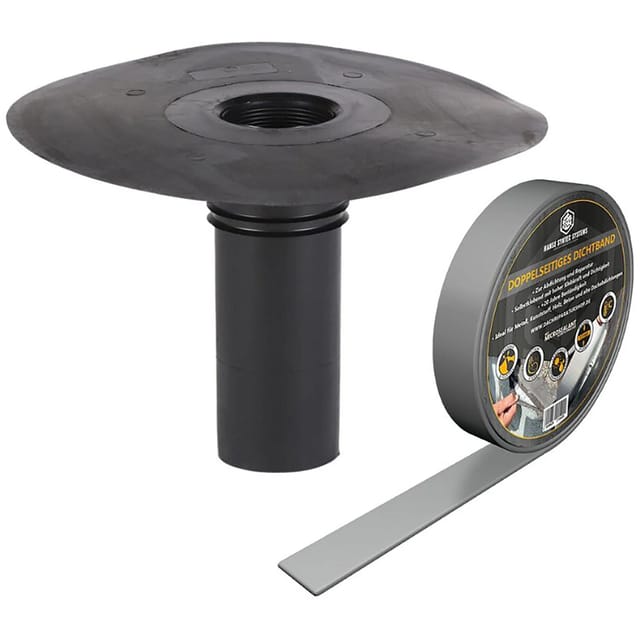 Dachprotect Klebe-Gully Set DN 86 inkl. doppelseitigem Dichtband MicroSealant