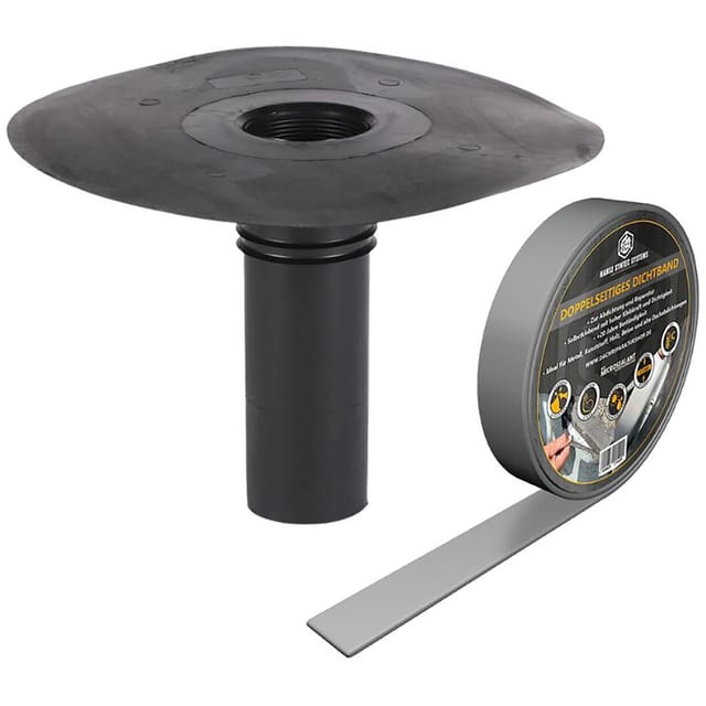 Dachprotect Klebe-Gully Set DN 75 inkl. doppelseitigem Dichtband MicroSealant
