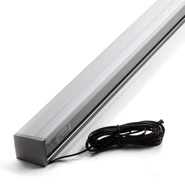 SOTECH LED Küchenreling Groove Aufhängeschiene 900 mm für Linero 2000 & MosaiQ Nischensysteme mit Kabelausgang Links