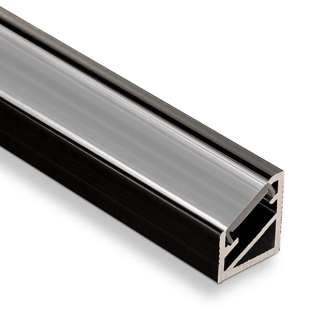 SOTECH LED Eck Profil 66 Schwarz Opal 2m für LED Streifen