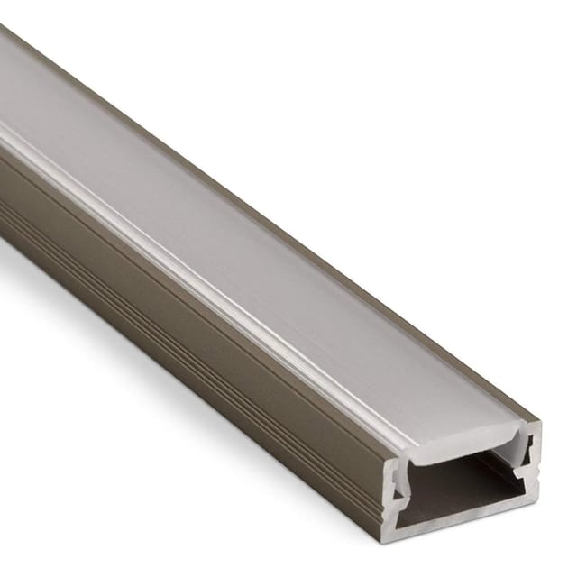 SOTECH LED Profil 11 Edelstahloptik 2m Opal für LED Streifen