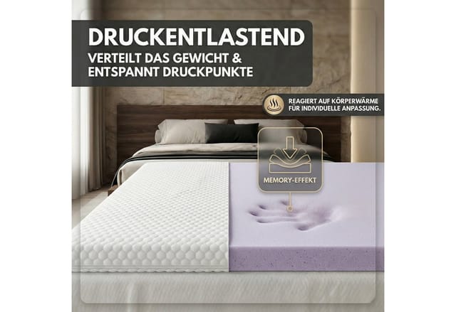 Arensberger Topper SOFT 90x200cm Memory Foam Matratzentopper