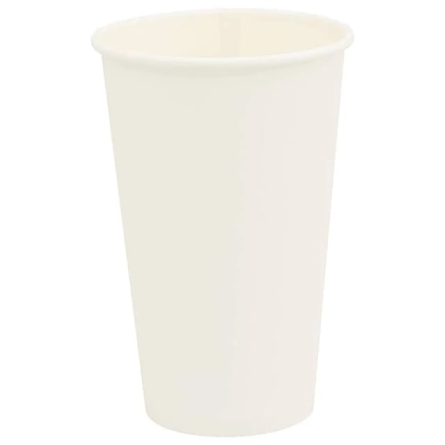 DELUKE Pappbecher Weiß 1000 Stück 400ml Einwegbecher Getränkebecher Pappe Becher Einweg Kaffeebecher Teebecher Partybecher