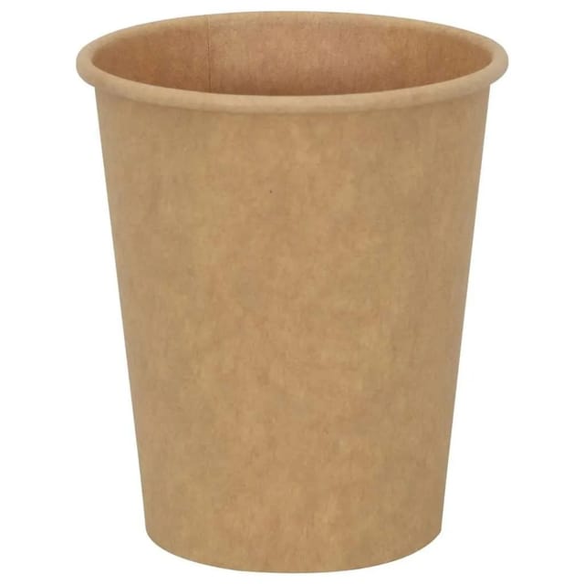 DELUKE Pappbecher Braun 1000 Stück 200ml Einwegbecher Getränkebecher Pappe Becher Einweg Kaffeebecher Teebecher Partybecher