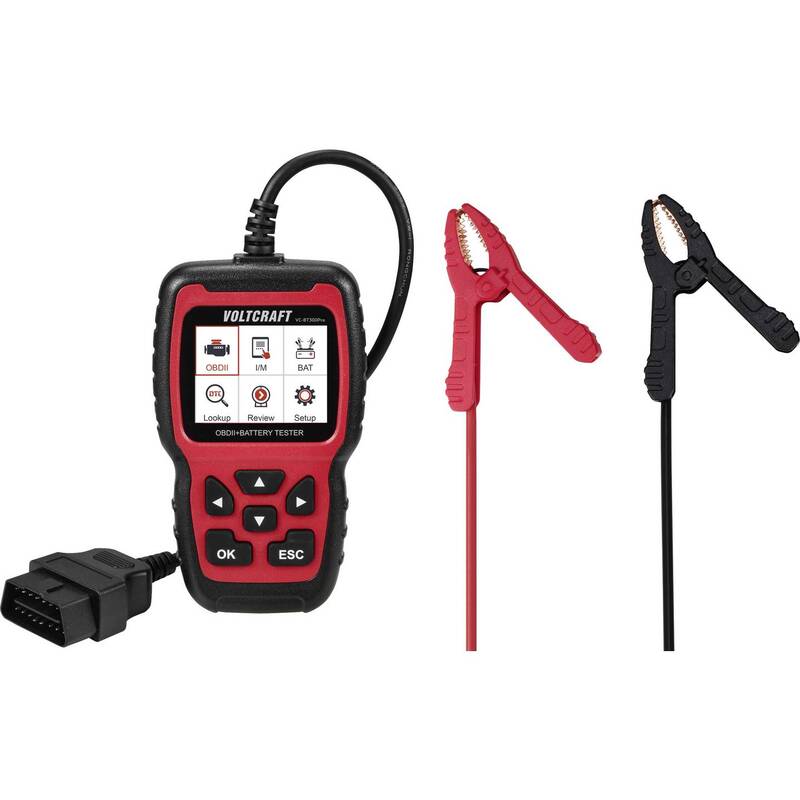 [gebraucht] B-ware Voltcraft Obd Ii Diagnosetool Lesegerät Fahrzeugdiagnose Batterieprüfung