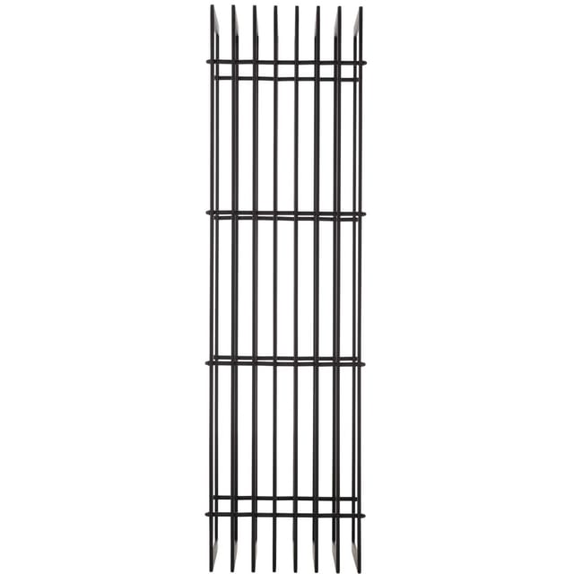 DELUKE Kaminholzregal Metall PREMIUM Innen Und Aussen Schwarz Brennholzregal Innen Kaminholzständer Feuerholzregal 40x50x150cm