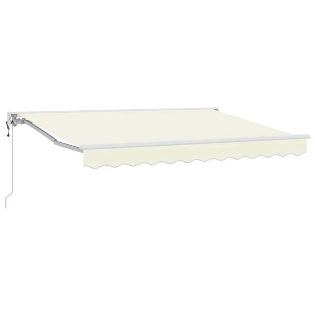 vidaXL Einziehbare Markise Creme 250 x 200 cm Polyester und Metall 3329356
