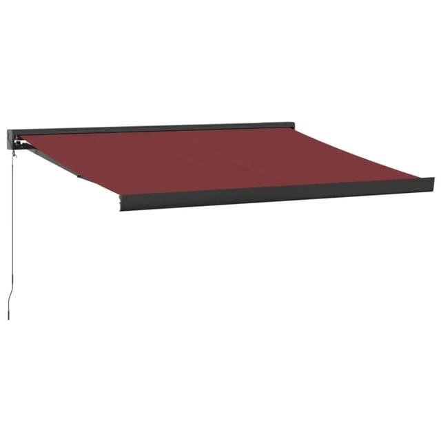 vidaXL Markise Manuell Weinrot 350x250 cm 3215319