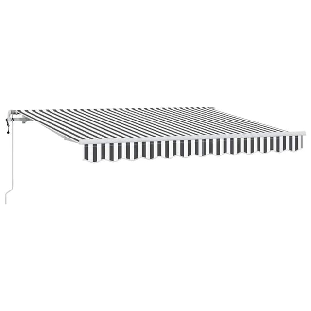 vidaXL Einziehbare Markise Anthrazit 350 x 200 cm Stoff 3329683