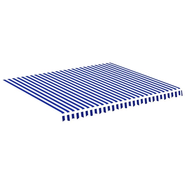 vidaXL Markisenbespannung Blau und Weiß 4x3,5 m 311918