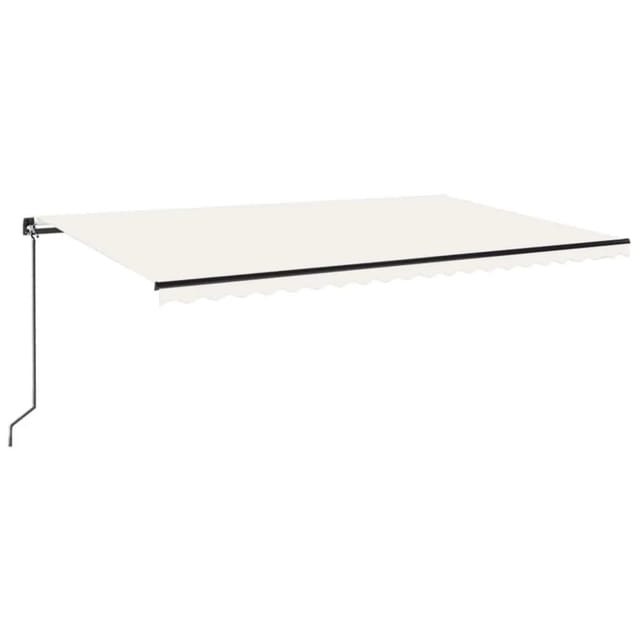 vidaXL Markise Manuell Einziehbar 500x300 cm Creme 3069137
